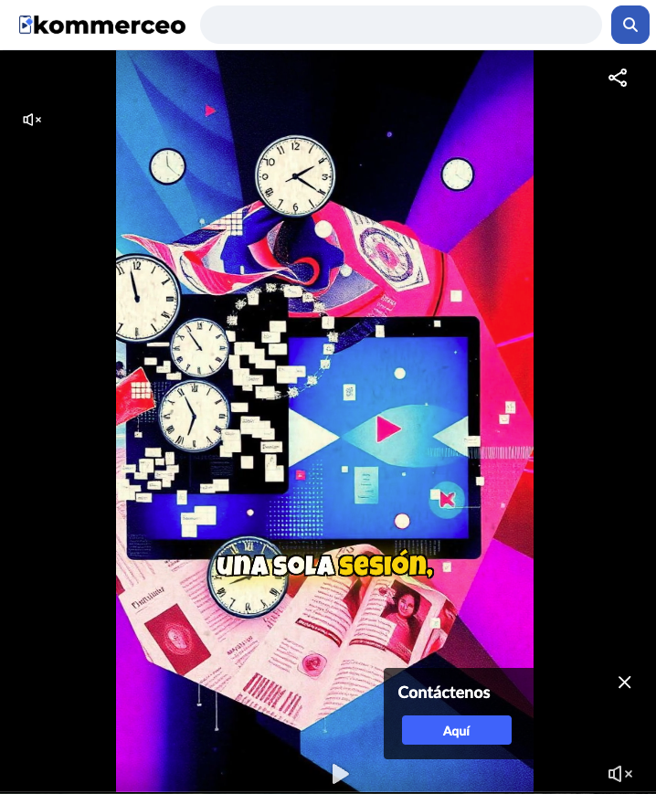 Interfaz de catálogo en video de ViClips